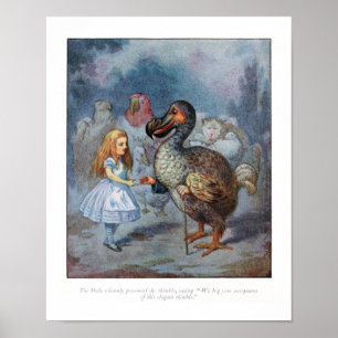 Alice in Wonderland Dodo Tenniel Print Poster