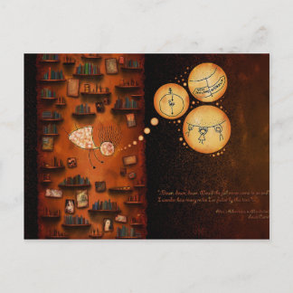 Alice in Wonderland-Down The Rabbit-Hole Postcard