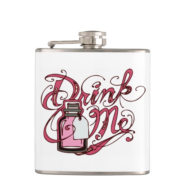 Alice in Wonderland "Drink Me" Flask (Front)