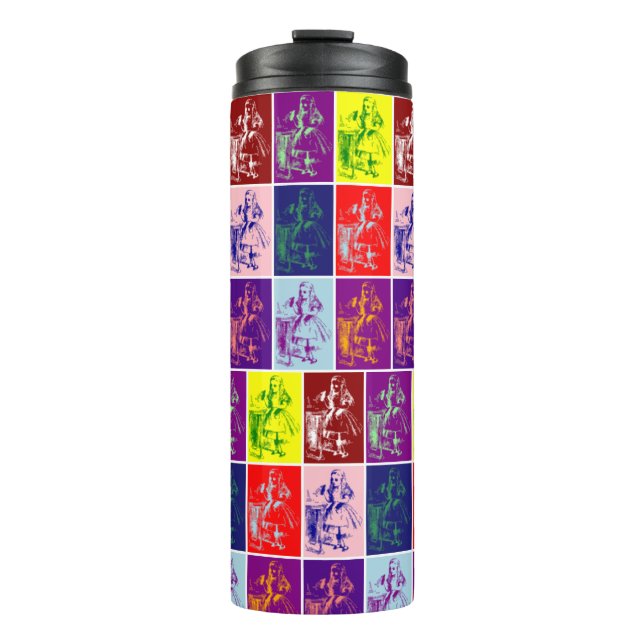 Alice in Wonderland Drink Me Pop Art  Thermal Tumbler (Front)