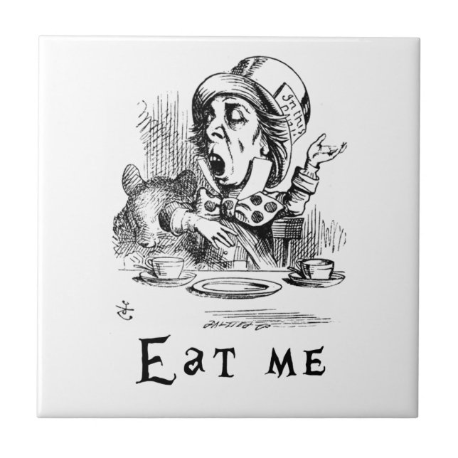 Alice in Wonderland - Eat me Tile (Front)