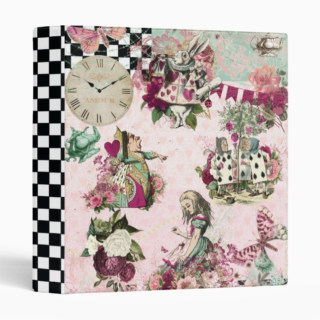Alice in Wonderland Elegant Binder (Front/Spine)