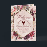 Alice in Wonderland Elegant Wedding Ceremony Program<br><div class="desc">Alice in Wonderland Elegant Vintage Floral Design in Blush Pink,  Red,  Rose,  and Purple. With Classic Typography Script Fonts,  and Elegant Gold foil Frame featuring the Cards painting the roses red - Wedding Ceremony Folded Program!

 ~ Check my shop to see the entire wedding suite for this design!</div>