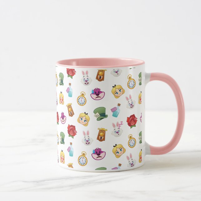 Alice In Wonderland Emoji  Pattern Mug (Right)