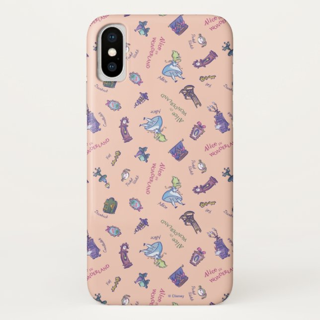 Alice In Wonderland | Falling Down Pattern Case-Mate iPhone Case (Back)