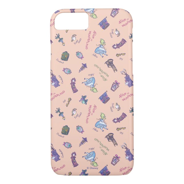 Alice In Wonderland | Falling Down Pattern Case-Mate iPhone Case (Back)