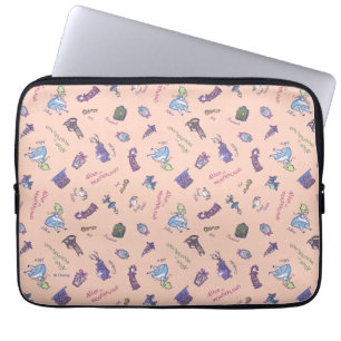 Alice In Wonderland Falling Down Pattern Laptop Sleeve