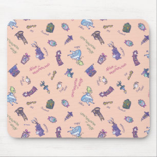 Alice In Wonderland   Falling Down Pattern Mouse Pad