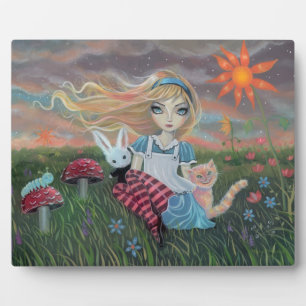 Alice in Wonderland Fantasy Art Photo Plaque