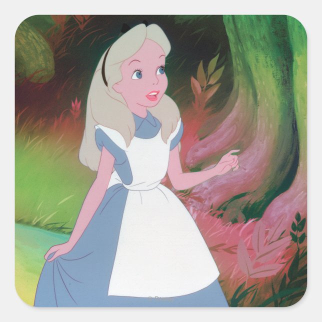 Alice in Wonderland Film Still 1 Square Sticker (Front)