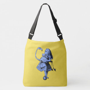 Alice in Wonderland & Flamingo Crossbody Bag
