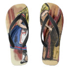 Alice in Wonderland flipflops