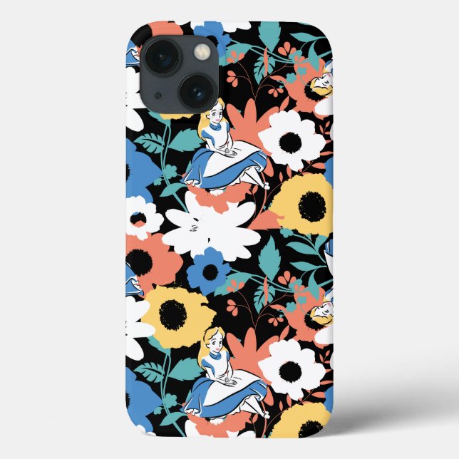 Alice in Wonderland Floral Retro Pattern Case-Mate iPhone Case (Back)