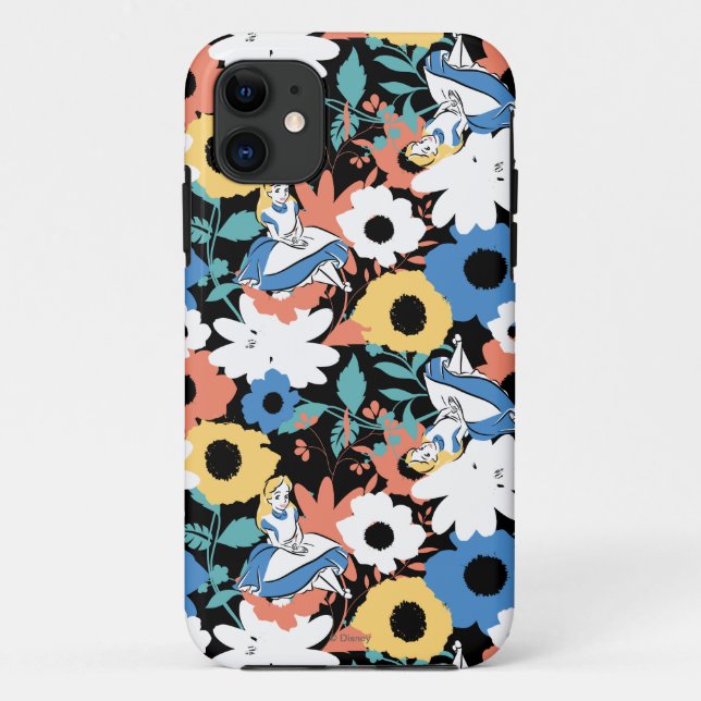 Alice in Wonderland Floral Retro Pattern Case-Mate iPhone Case (Back)