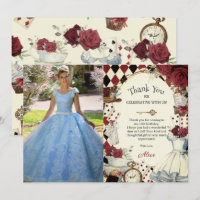 Alice in Wonderland Floral Sweet 16 Bridal Photo