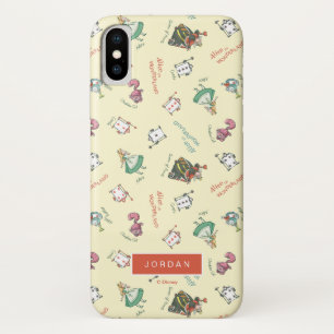 Alice In Wonderland & Friends Add Your Name iPhone X Case