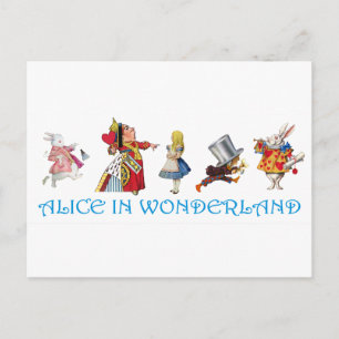 ALICE IN WONDERLAND & FRIENDS POSTCARD