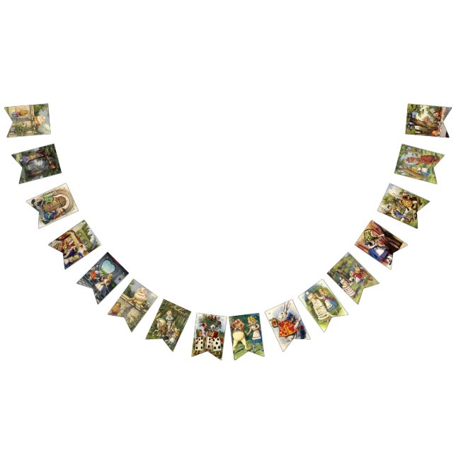 Alice in Wonderland FUN PARTY FLAGS (All)