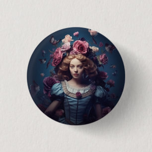 Alice In Wonderland Gift Card 1 Inch Round Button