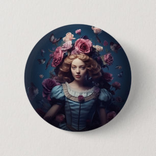 Alice In Wonderland Gift Card 2 Inch Round Button