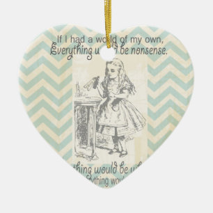 Alice in Wonderland Gifts Ceramic Ornament