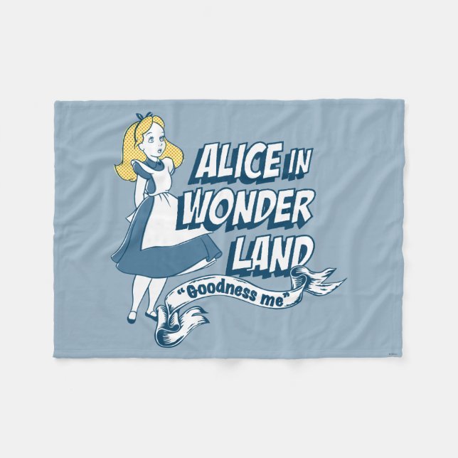 Alice in Wonderland - Goodness Me Fleece Blanket (Front (Horizontal))