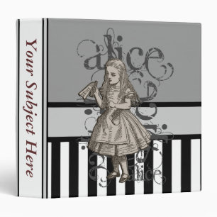 Alice In Wonderland Grunge Binder