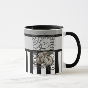 Alice In Wonderland Gryphon Grunge Mug