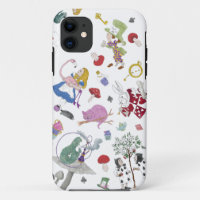 Alice In Wonderland Hand Drawn Cell Phone Case
