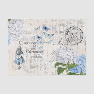 Alice in Wonderland Handwriting Flora Tissue Paper