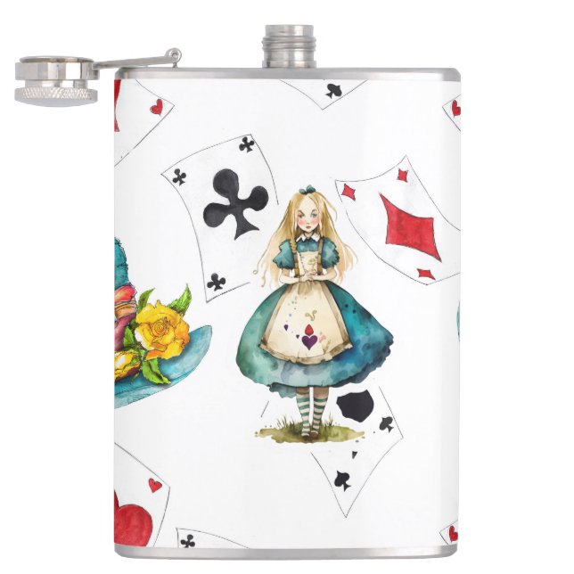 Alice in Wonderland Hip Flask (Opened)