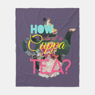 Alice In Wonderland   How About A Cuppa Tea? Fleece Blanket