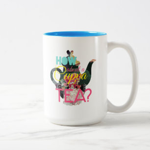 Alice In Wonderland   How About A Cuppa Tea? Two-Tone Coffee Mug