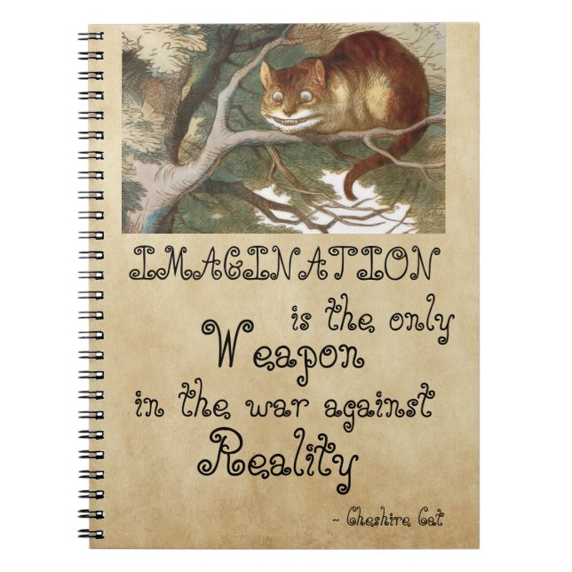 Alice in Wonderland - IMAGINATION CAT 1865 Notebook (Front)
