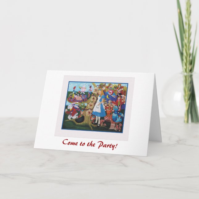 Alice in Wonderland Invitation (Front)