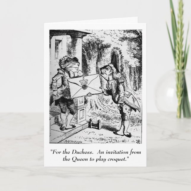 Alice in Wonderland invitation (Front)