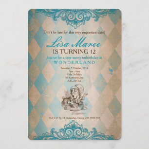 Alice in Wonderland - Invite