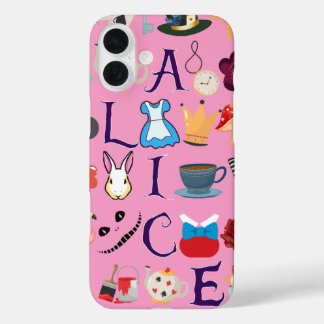 Alice in Wonderland iPhone 16 case design