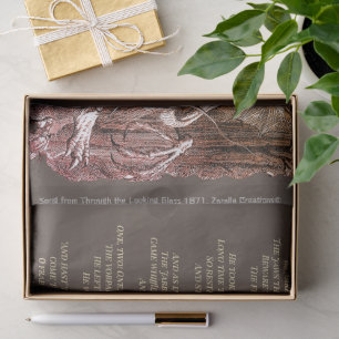 Alice in Wonderland Jabberwocky Song Tissue Paper