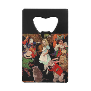Alice in Wonderland , Jessie Willcox Smith Credit Card Bottle Opener