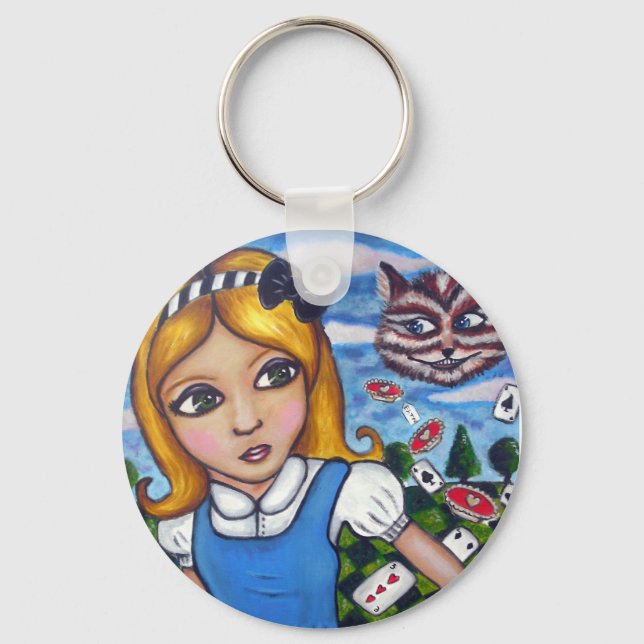 Alice in wonderland keyring (Front)
