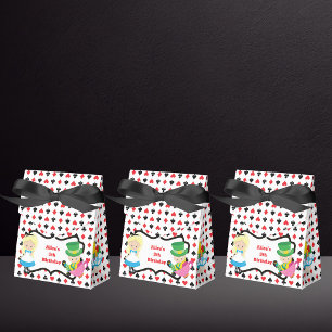 Alice in Wonderland Kids Birthday Party Black Red Favor Box