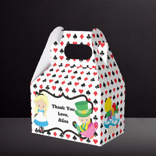 Alice in Wonderland Kids Birthday Party Favor Box