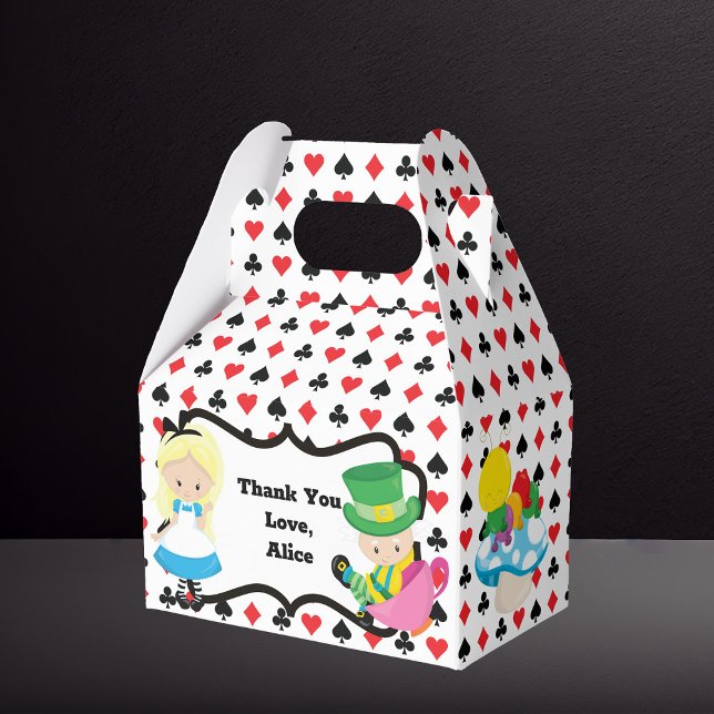 Alice in Wonderland Kids Birthday Party Favor Box (Creator Uploaded)