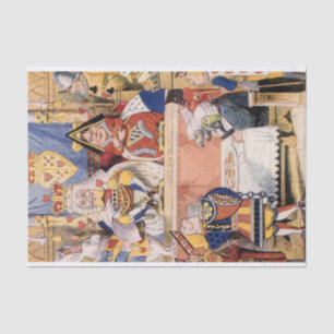 Alice in Wonderland Knave of Hearts Decoupage  Tissue Paper