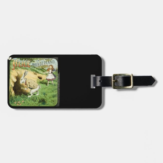 Alice in Wonderland Luggage Tag (Front Horizontal)