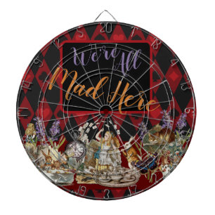 Alice in Wonderland Mad Cheshire Cat Dartboard
