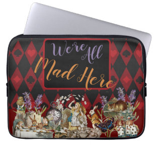 Alice in Wonderland Mad Cheshire Cat Laptop Sleeve