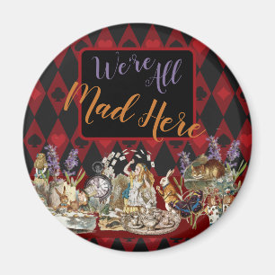 Alice in Wonderland Mad Cheshire Cat Magnet