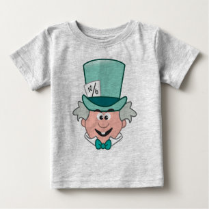 Alice in Wonderland Mad Hatter Emoji 2 Baby T-Shirt